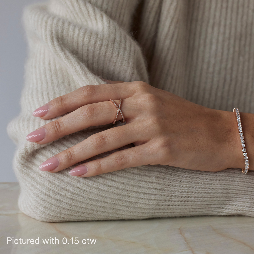 Round brilliant cut diamond ring by IRALIS featuring lab-grown diamonds in DEF color and VS1–VS2 clarity, Zurich designed