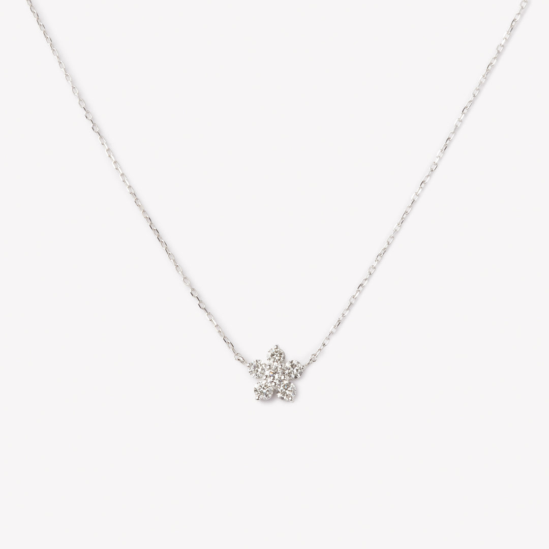 Round brilliant cut necklace by IRALIS featuring lab-grown DEF color diamonds, Zurich designed