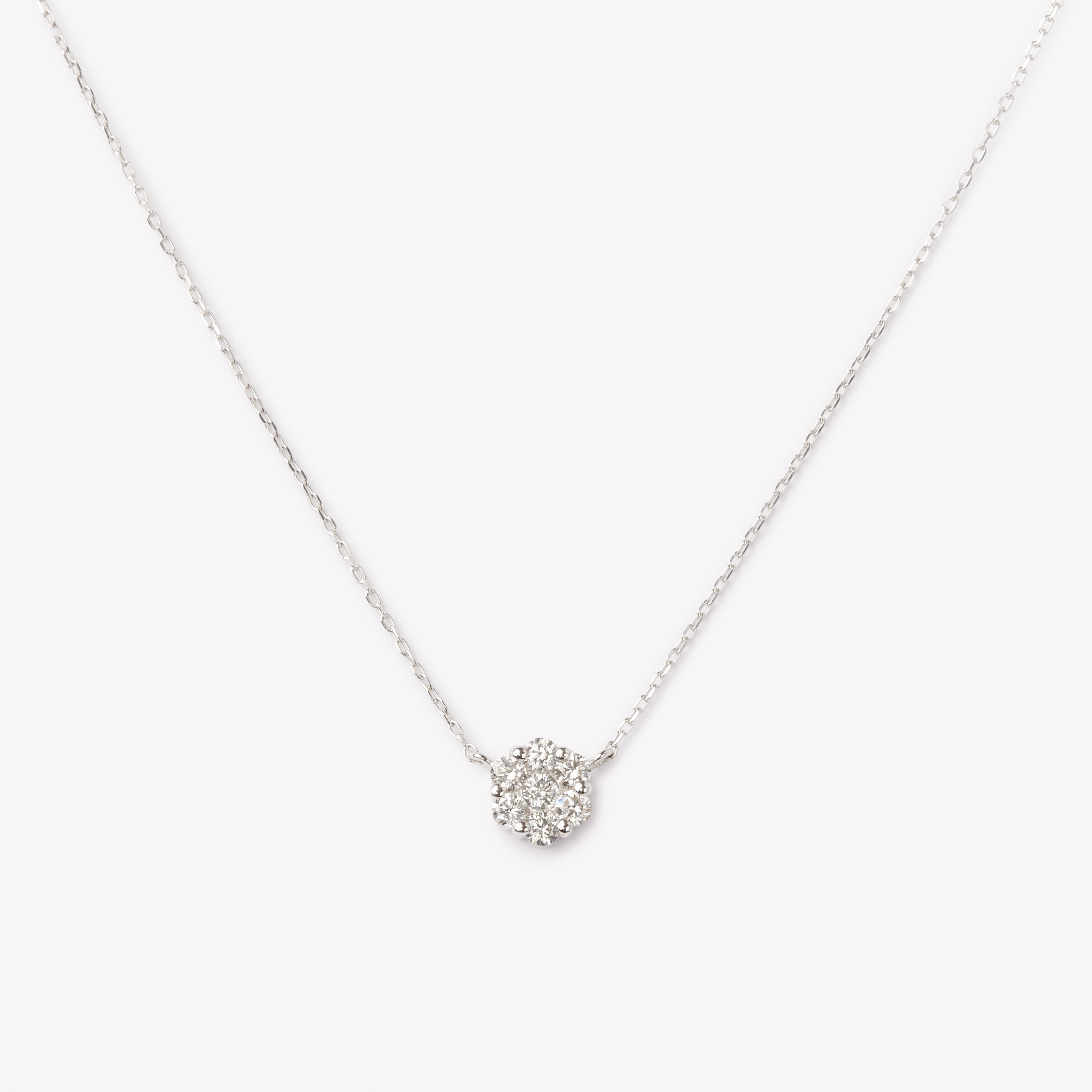 Elegant round brilliant cut necklace by IRALIS featuring lab-grown DEF color diamonds, Zurich designed