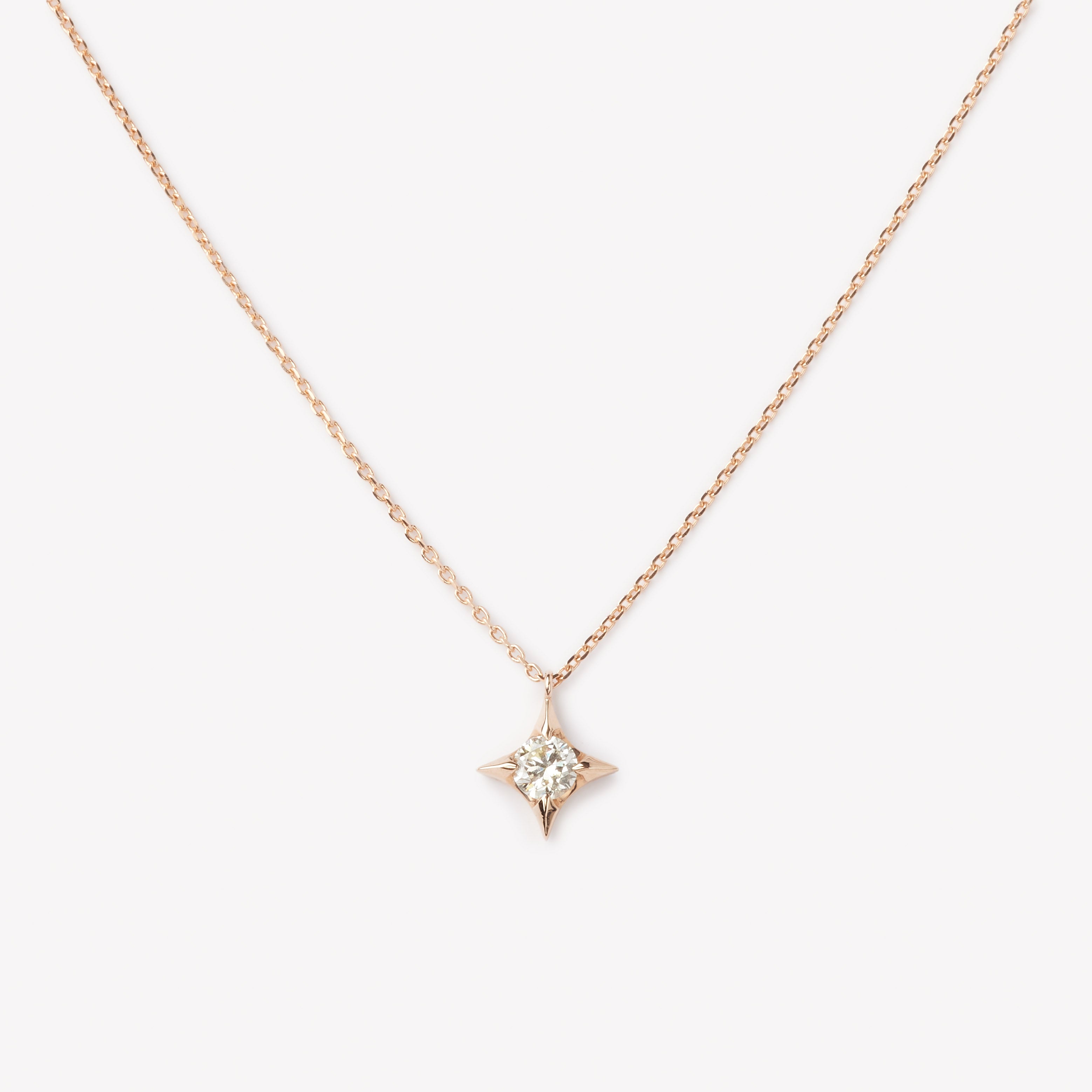 Round brilliant cut necklace by IRALIS featuring lab-grown DEF color diamonds, Zurich designed.