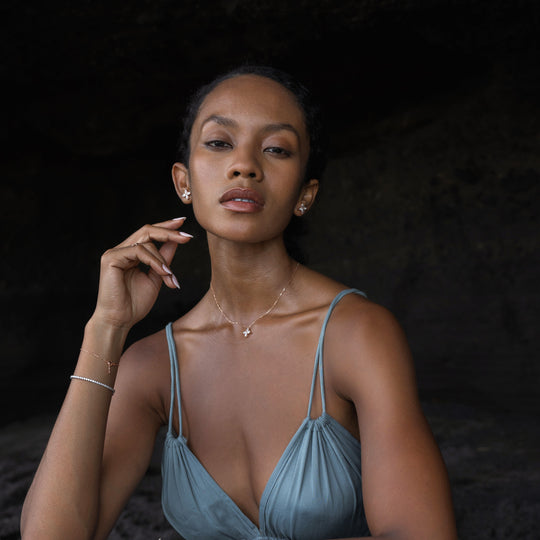Marquise cut necklace by IRALIS featuring lab-grown DEF color diamonds, Zurich designed